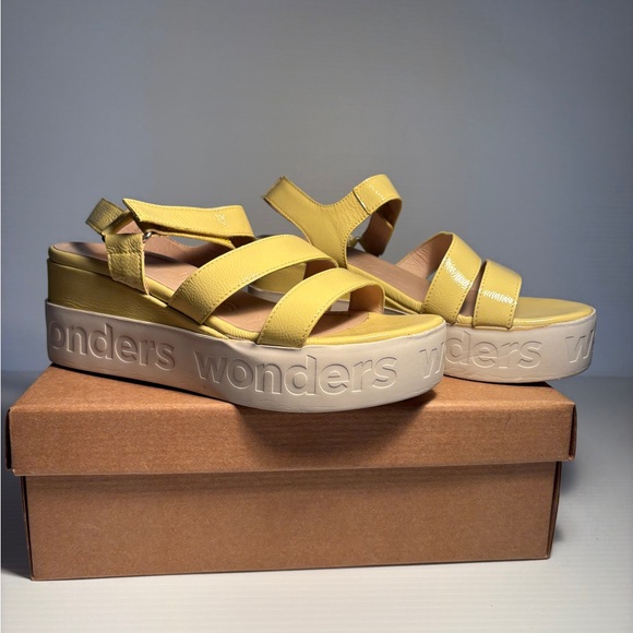 Wonders Platform Sandals 38 - Picture 1 of 8